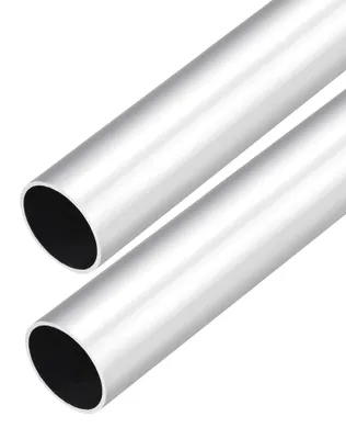 Aluminium-Rundrohr 28x26 mm, 300 mm, 2 Stück