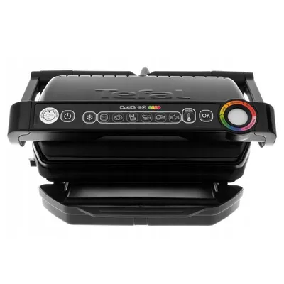 Obrázek produktu pro Tefal OptiGrill + GC7128, Černá, Nerezová ocel, Obdélníkový, Hliník, Termoplastik, Připraven, Teplota