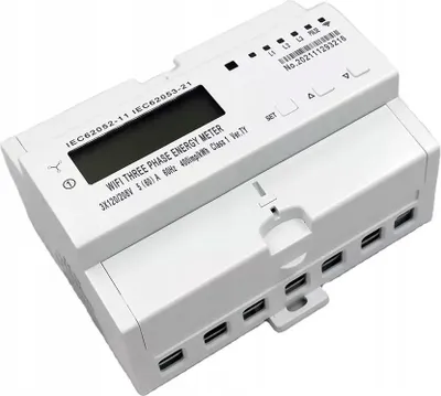 Obrázok produktu pre 3-fázový merač energie 60 A WiFi Tuya LCD meranie prúdu
