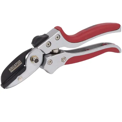 Produktbild von Kreator Gartenschere Amboss 20,5 cm Blumenschere Baumschere Astschere - Astschere Aluminium