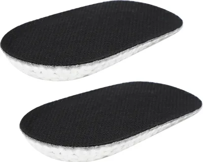 Obrázok produktu pre Pár zvýšenie výšky vložky polovica neviditeľná päta vložka topánky Lift Pad Taller Cushion (čierna (muž) 1,5 cm / 0,6 palca)