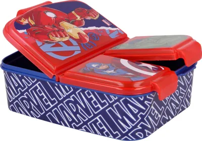 Produktbild von Stor 57720 - Marvel Avengers Comic - Lunch Box / 3-fach Brotdose