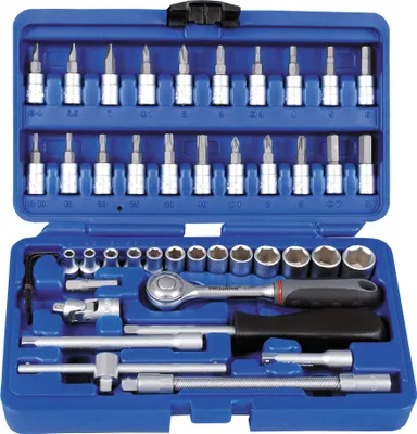 Immagine prodotto di Projahn Steckschlüsselsatz 1/4 Zoll, 45-tlg. inklusive Koffer 8652