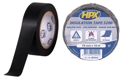 Image de HPX 5200 Isolierband (19 mm x 10 m) - Mattschwarz