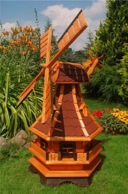 Produktbild von Norddeutsche Windmühle ++kugelgelagert++ 1,3m imprägniert