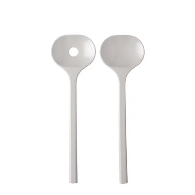 Produktbild von Salatbesteck Bloom, 2-teilig - Pebble white