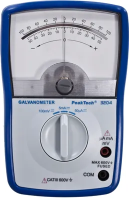 Image de PeakTech P 3204 - Galvanomètre analogique ~ 5 mA/100 mV DC