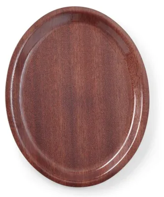 Immagine prodotto di Vassoio da portata HENDI in legno, ovale, mogano, 230x160 mm