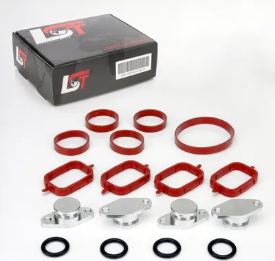 Produktbild von Drallklappen Set 4x 22mm mit O-Ring Dichtung Ansaugbrücke für BMW X3 1er 3er 5er
