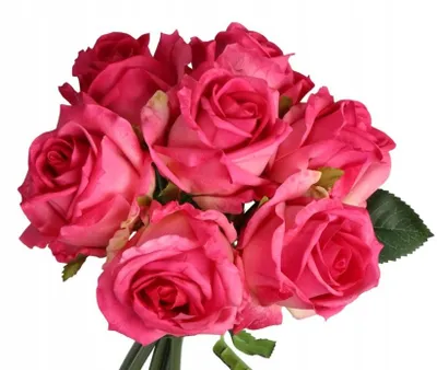 Image de Topoblu Bouquet Roses Artificielles Effet Réel 30cm 7 Têtes
