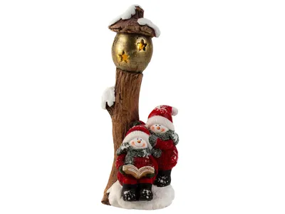 Produktbild von Mel-O-Design 7841 Schneemann Sternsängern mit Laterne LED