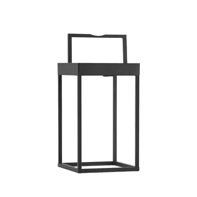 Produktbild von Lucande LED-Solarleuchte Lynzy, 38cm, schwarz, Metall, IP65