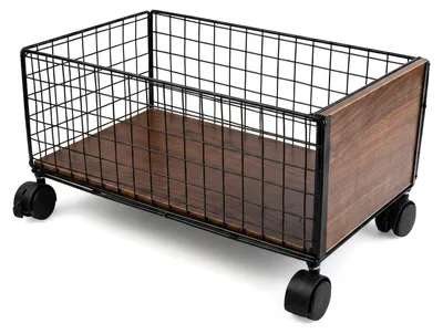 Rolwagen mit Rollen, Metall, 38x25x16 cm, für Bad & Küche