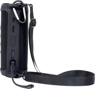 Immagine prodotto di INF Custodia protettiva in silicone JBL Flip 6 con tracolla Nero