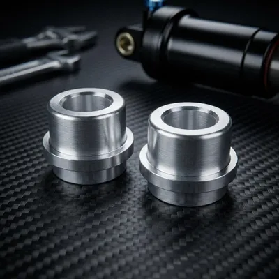 Produktbild von SR-Suntour Alubuchsen Paar für Dämpferauge 12,7mm Bohrung 8mm für 24mm Aufbau...