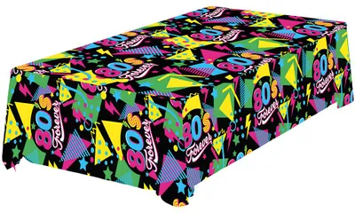 Produktbild von 80's Forever Tischdecke für Mottopartys 137x274cm