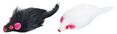 Obrázok produktu pre Karlie Flamingo plyšové myši s hrkálkou - 2 kusy