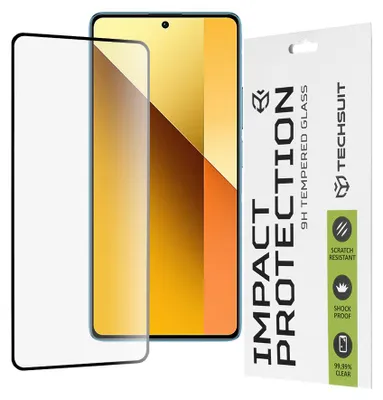 Produktbild von Techsuit Full Cover Impact Protection Displayschutzfolie für Xiaomi Redmi Note 13 5G - Schwarz