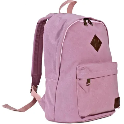 Image de Sac à dos en toile vintage, 28 litres, couleur rose, idéal pour ordinateur portable, sac de jour, sac à dos pour l'école, sac à dos de voyage, pour femmes