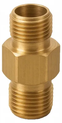 Produktbild von Adapter Hochdruckschlauch – Messing Reduzierung | 1/4" Außengewinde | Hochdruckfest | Für Wasser und Luft