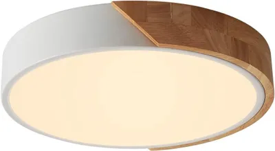 Immagine prodotto di Lampada da soffitto LED Comely, legno, 30W, moderna, luce calda 3000K – bianca – 3000K luce bianco caldo