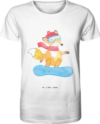 Produktbild von Mr. & Mrs. Panda T-Shirt Hase Snowboarden Größe S - Weiß - Geschenk, Oberteil, Basic-Shirt, Snowboardschule, Wintersport, Herren, Shirt, Winterurlaub, Snowboard, Tshirt