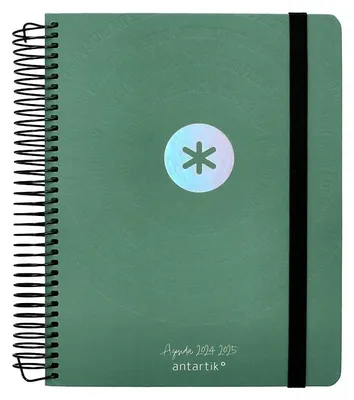Imagen del producto de Agenda escolar 2024-2025, colección mini, color verde, tamaño A5