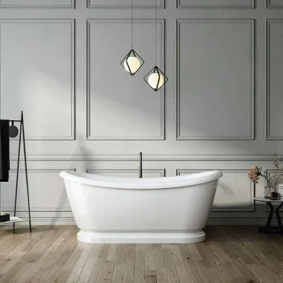 Produktbild von Freistehende Retro-Badewanne PITTSBURGH Ablaufgarnitur inklusive 177 cm