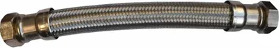 Produktbild von DN25 DVGW Panzerschlauch m. Edelstahlumflechtung 1" ÜM x 1" ÜM 1000 mm