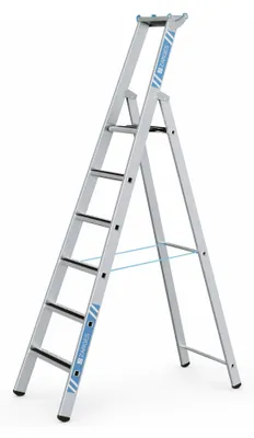 Produktbild von Zarges gebördelte Stufen-Stehleiter R13step S 6 Stufen