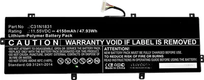 Immagine prodotto di CoreParts Batteria per computer portatile Asus (MBXAS-BA0280)