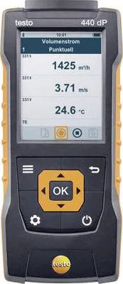 Obrázok produktu pre testo prístroj na meranie tlaku 440 dP Tlak vzduchu, osvetlenie, CO2, teplota, rýchlosť vetra -150