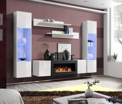 Produktbild von Modern Wohnzimmermöbel Designer Wohnwand Wandregale Sideboard  Einrichtung