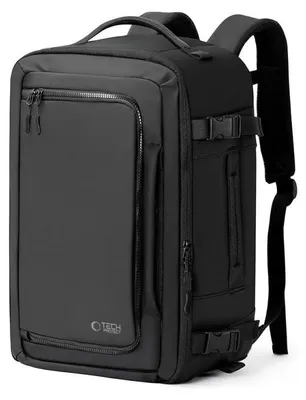 Obrázek produktu pro Batoh Tech-Protect Defender S50, vhodný pro letecké společnosti Ryanair a Wizzair, objem 20 litrů, přihrádka na notebook, barva: černá. Velikost: univerzální