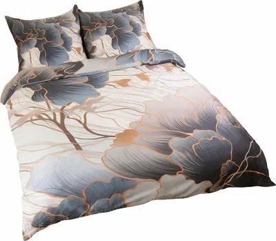 Produktbild von Bettwäsche, Baumwollsatin Satynlove Premium 140x200cm 12405 Blumen