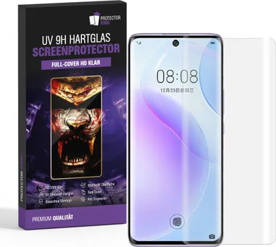 Produktbild von 1x 9H Hartglas für Huawei Nova 9 FULL CURVED UV Liquid Panzerfolie Displayschutz Panzerglas Schutzglas Schutzfolie