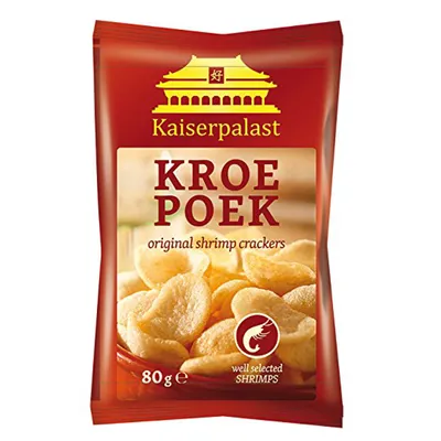 Immagine prodotto di Kaiserpalast Kroepoek Original Shrimp crackers chips naturali ai gamberetti 80g