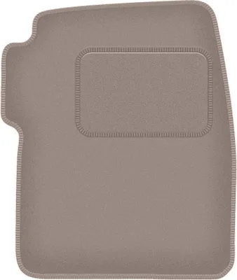 Produktbild von Fahrerfußmatte Velours beige passend für Land Rover Discovery II (1998-2004, Feld) – mit Befestigungen – passgenau