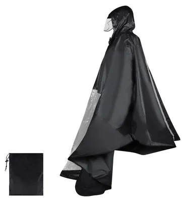 Produktbild von Wasserdichter Fahrradponcho mit Kapuze und Reflektoren
