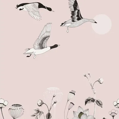 Produktbild von Fototapete 532012 Vliestapete Natur Landschaft 200 x 280 cm Rasch Selection Grau Rosa