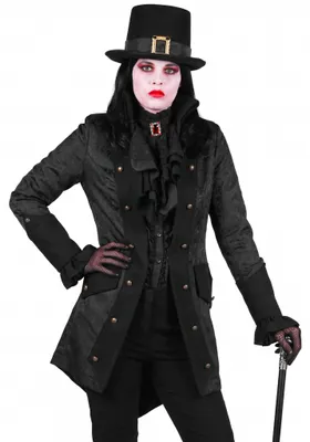 Produktbild von Paisley Damenmantel schwarz Größe: L