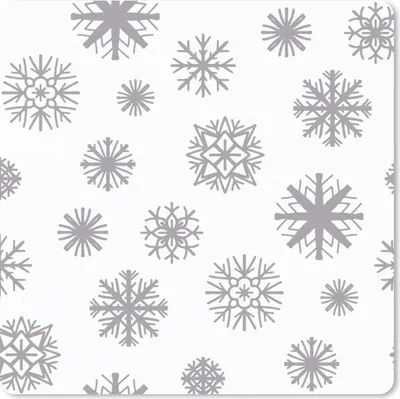 Produktbild von MuchoWow® Mauspad Mousepad Schneeflocke - Design - Winter 20x20 cm - Mousepads - Maus Mat - Pad - Mausunterlage - Desk Mat - Bureauartikeln