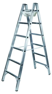 Zdjęcie produktu dla Iller-Leiter - Aluminiowa drabina szczeblowa, 2 x 8 szczebli, 406364