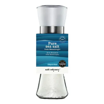 Produktbild von Salt Odyssey – Reines Meersalz aus Messolonghi (Mühle) – 190g