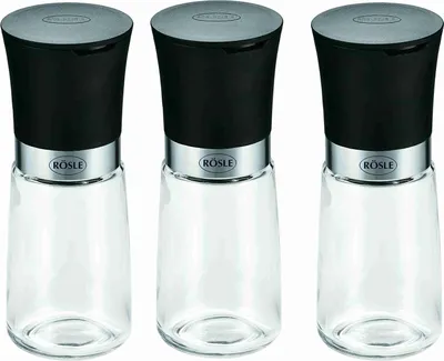 Produktbild von RÖSLE Gewürzmühlen Set 3 teilig Schwarz 13076