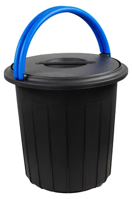 Produktbild von Eco Solution - Afvalemmer mit Deksel 25L - Blau