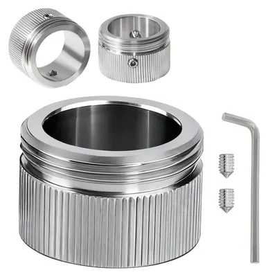 Produktbild von 3pcs 304 Edelstahl Heizungsventil adapter, Heizkörperventil Thermostatkopf mit den Streifen, M30*15 Schnittstelle Adapter auf