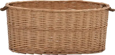 Produktbild von vidaXL Holzkorb mit Tragegriffen 78 x 54 x 34 cm Natur Weide