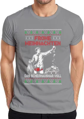 Obrázok produktu pre Merry Christmas Sarcasm - Škaredý vianočný sveter Pánske tričko, sivá, M