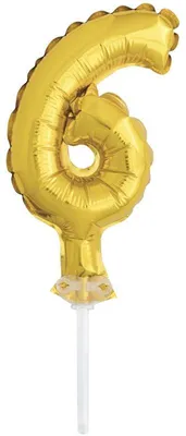 Immagine prodotto di Palloncino decorativo per torte, circa 13 cm, color oro (#6)